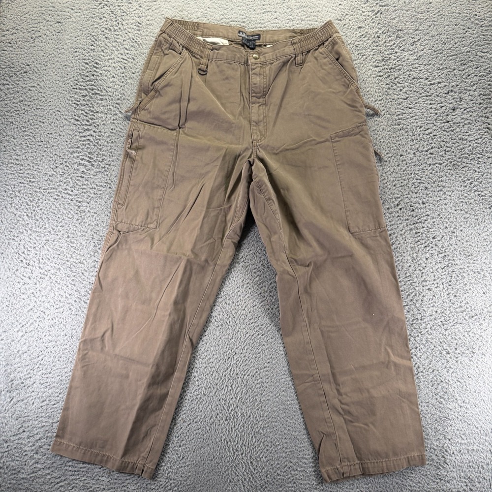 5.11 Tactical Pant Mens 36x32 Brown Cotton Cargo‎ Straight Workwear Technician